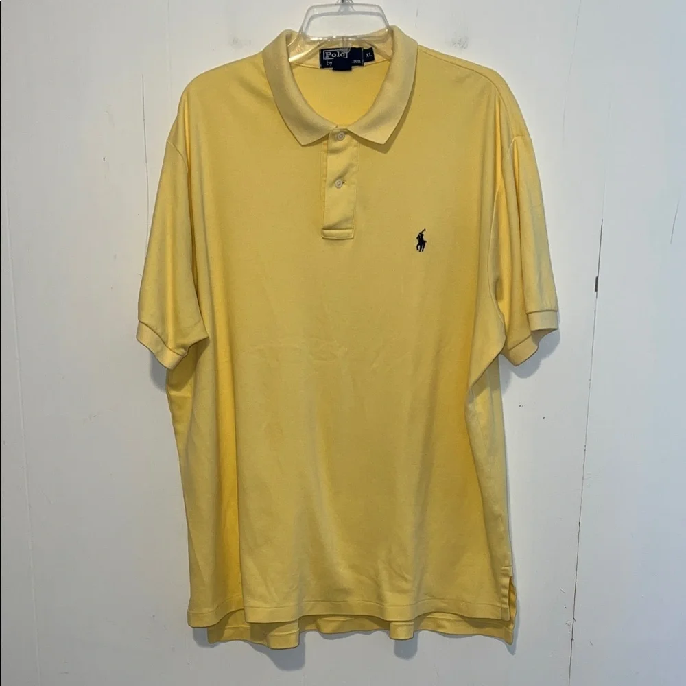 Polo by Ralph Lauren Men's Soft Yellow Polo Shirt Size XL 03192611